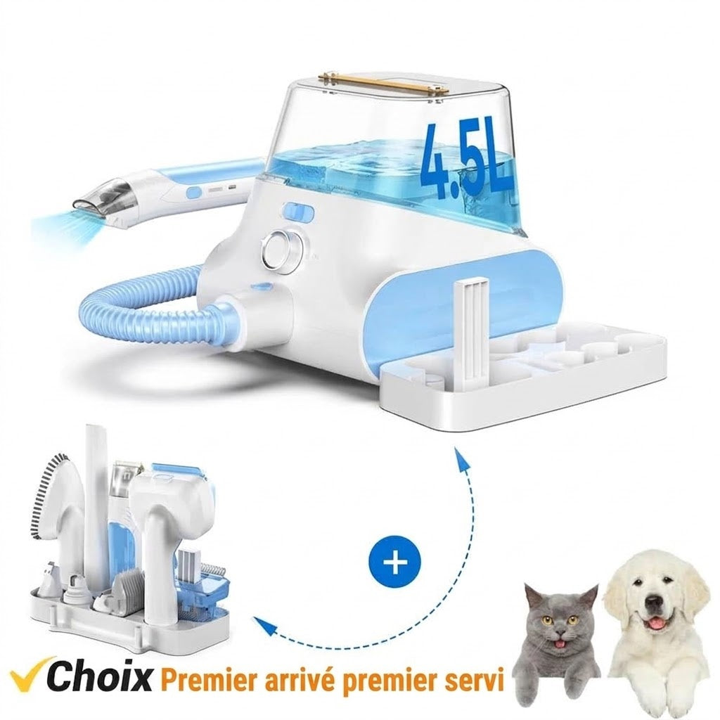 PawaVac Kit Toilettage Pour Chien