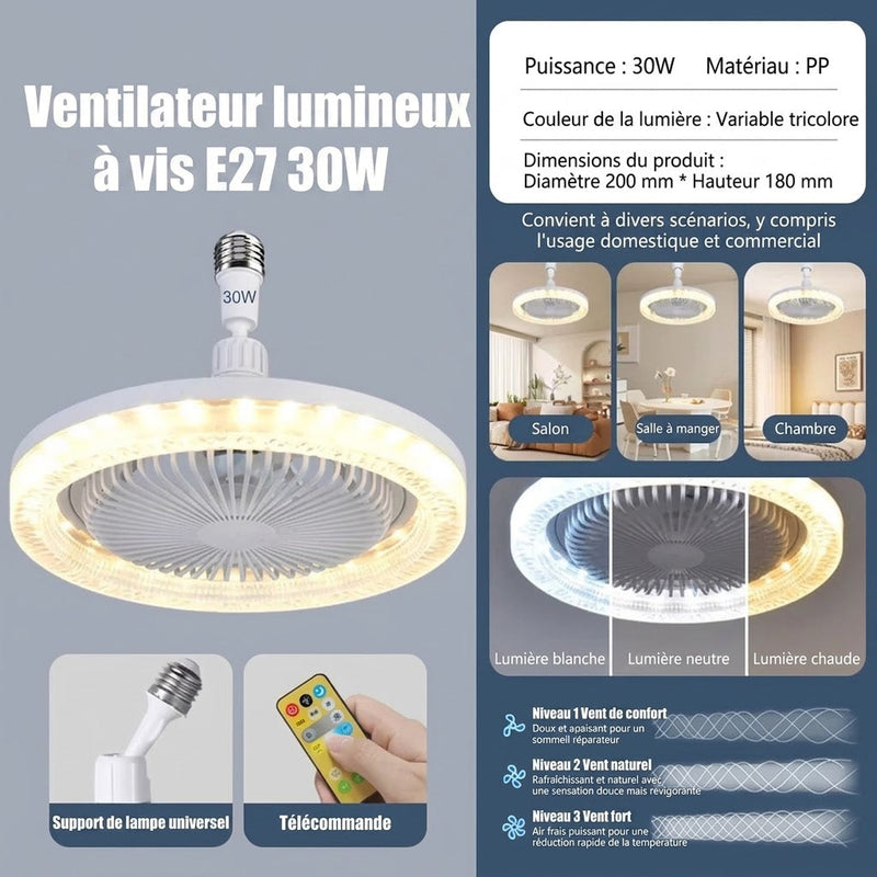 LumaoFan Ventilateur de Plafond Silencieux