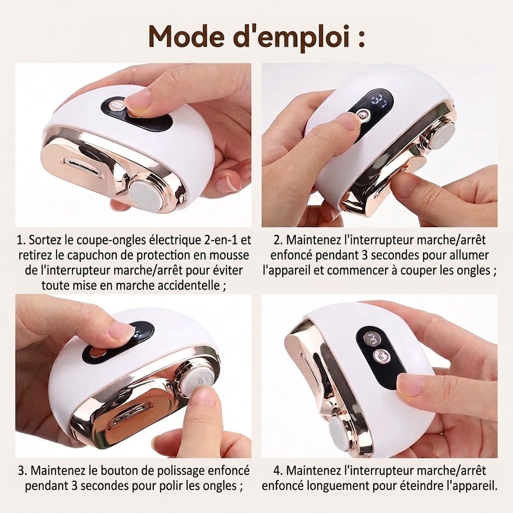 Nailixos Coupe Ongle Électrique Pour Pied