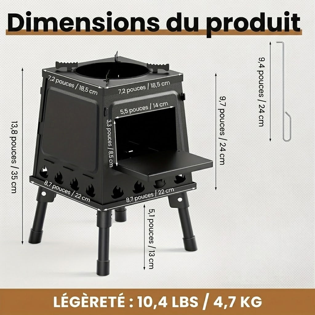 HeatGomal Cuisiniere Camping