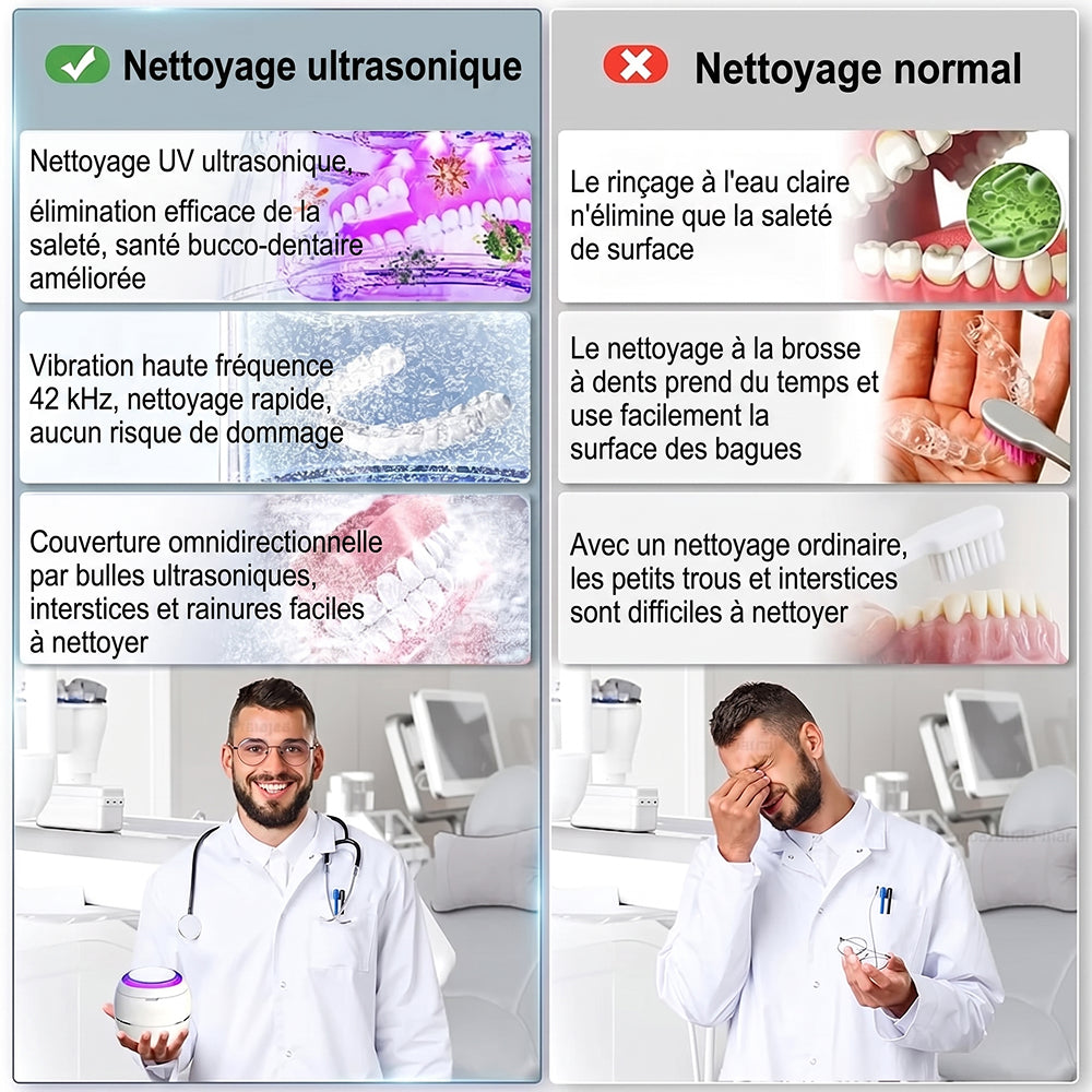 Denturexi V2 Nettoyeur Dentaire Ultrason