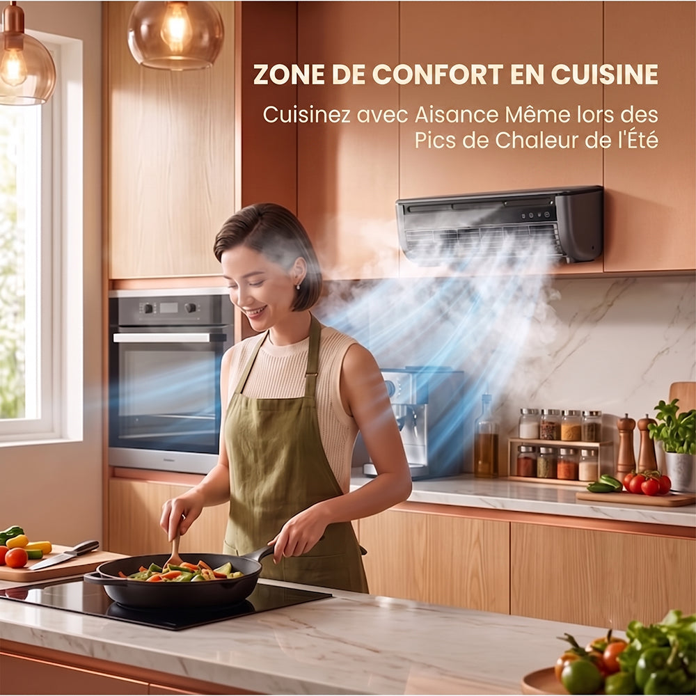 Breezixu Climatiseur Mural Sans Unité Extérieure