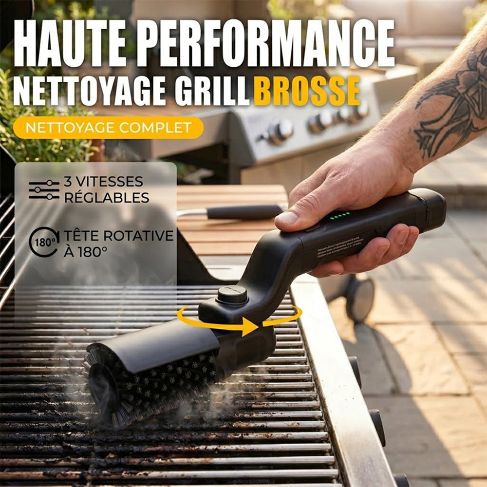 GrilyBuzz Brosse Électrique Barbecue