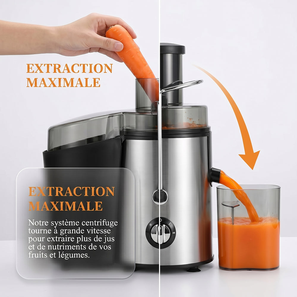 JuicVitaz Extracteur de Jus Facile à Nettoyer