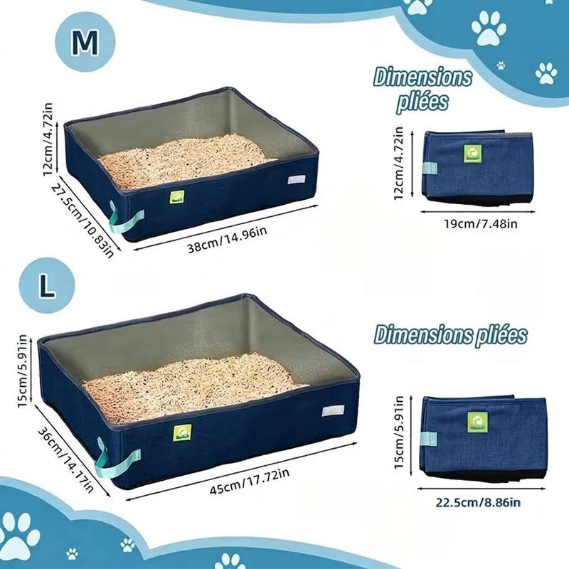 CatPoxta Litière De Voyage Pour Chat