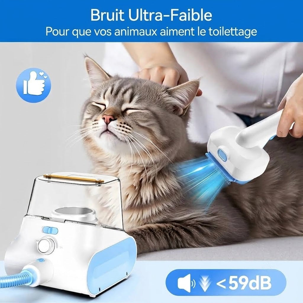PawaVac Kit Toilettage Pour Chien