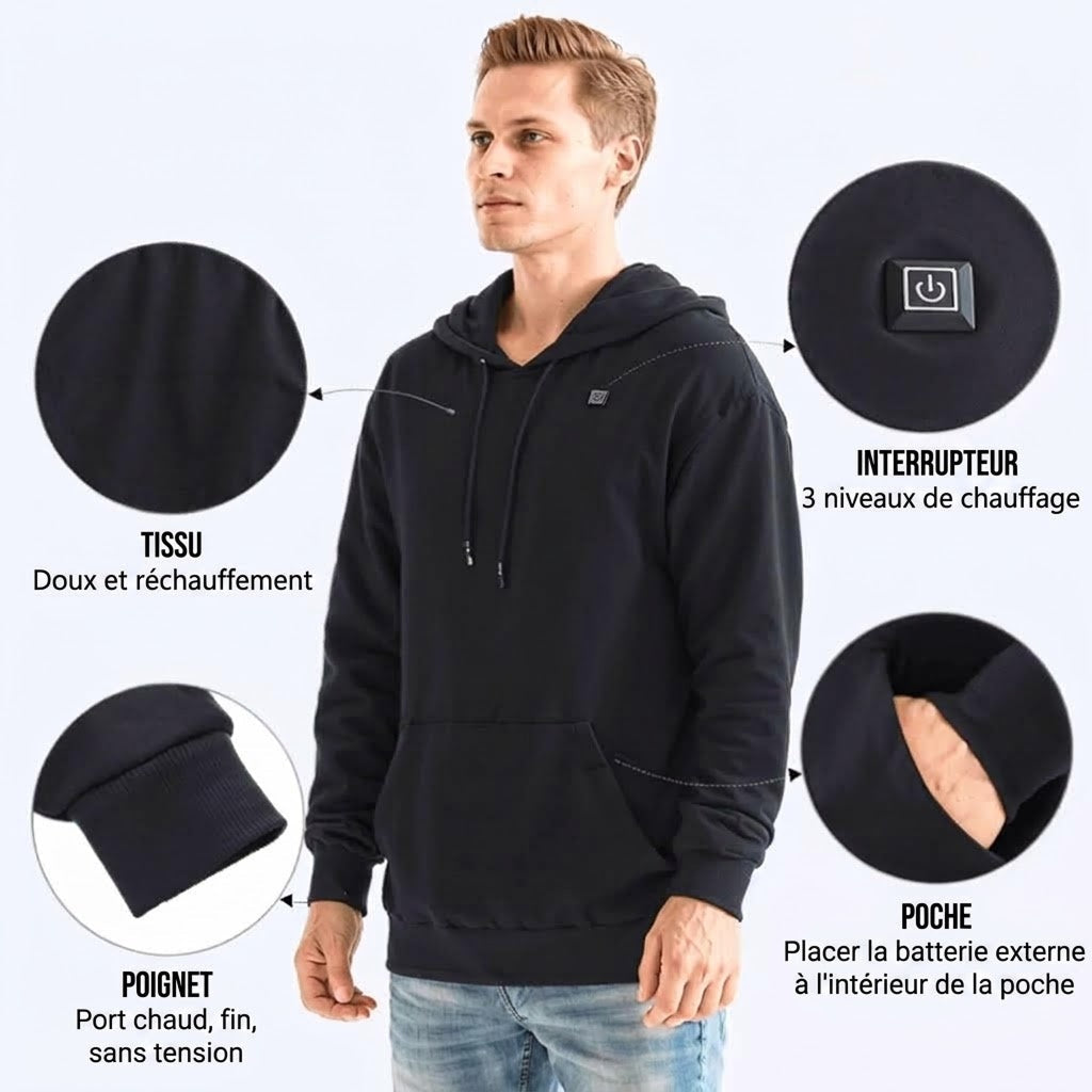 TasieZip Hoodie Chauffant