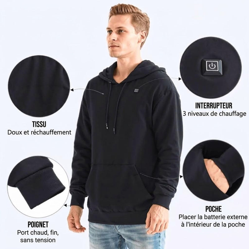 TasieZip Hoodie Chauffant
