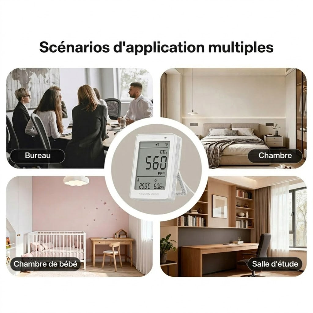 HomeyAiry Moniteur Qualité De l Air Intérieur
