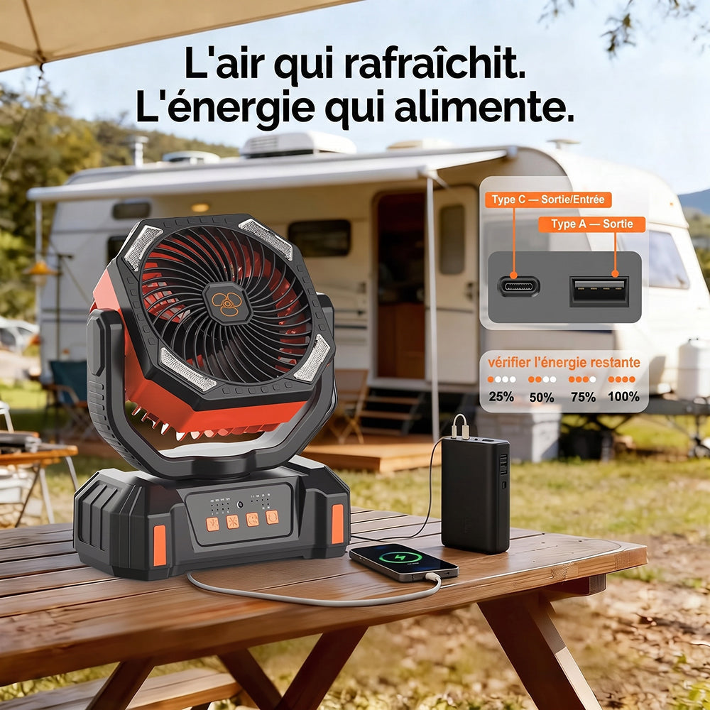 CampiBrez Ventilateur De Camping