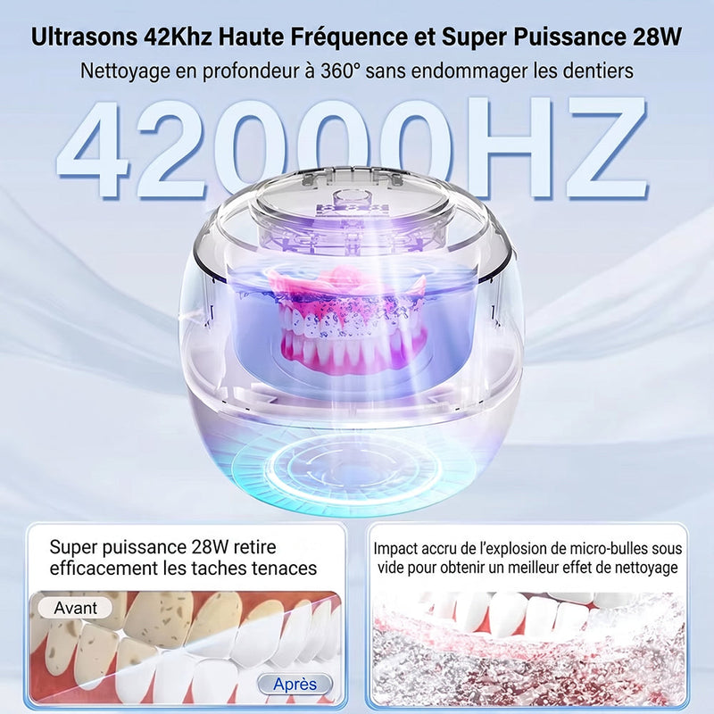 Denturexi V2 Nettoyeur Ultrason Pour Appareil Dentaire