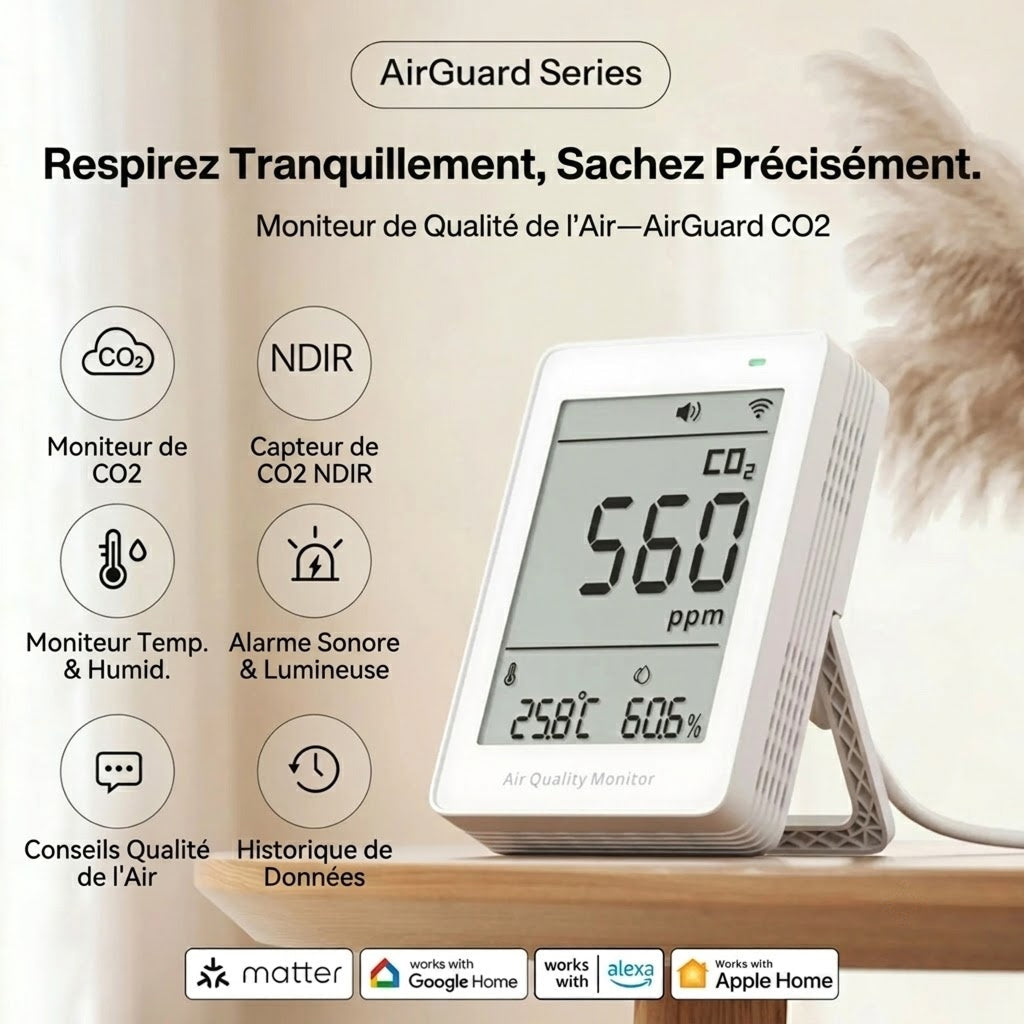 HomeyAiry Moniteur Qualité De l Air Intérieur