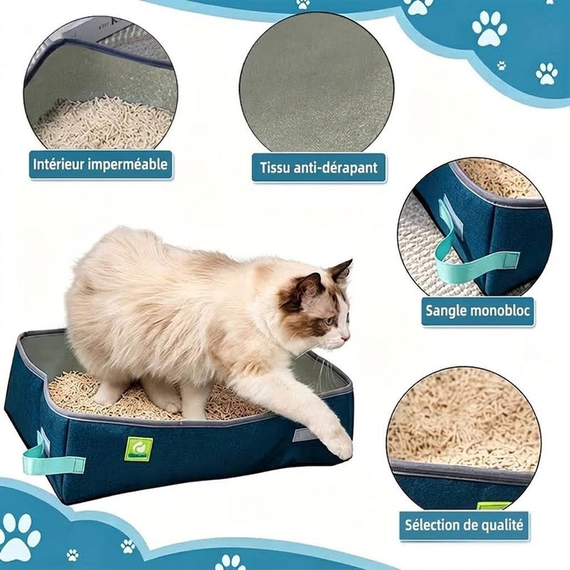 CatPoxta Litière De Voyage Pour Chat