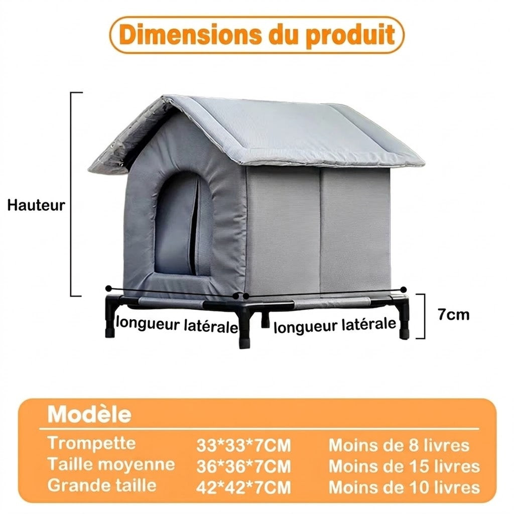 PurryHut Maison Pour Chat Extérieur