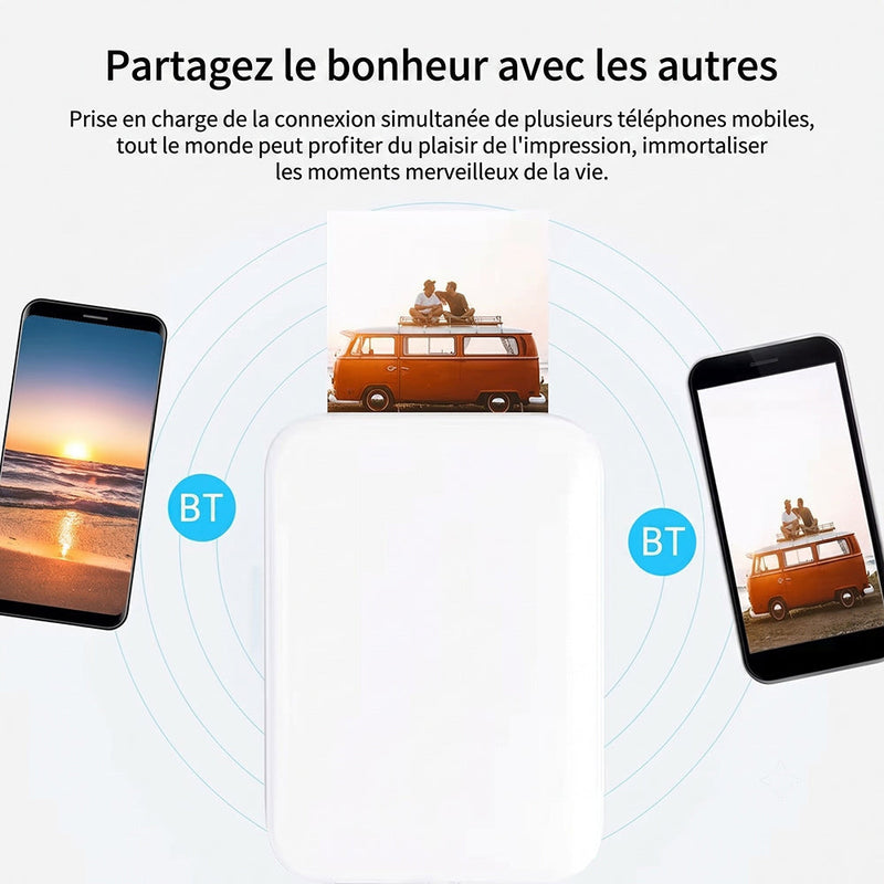 Pixletmor Imprimante Photo Pour Smartphone