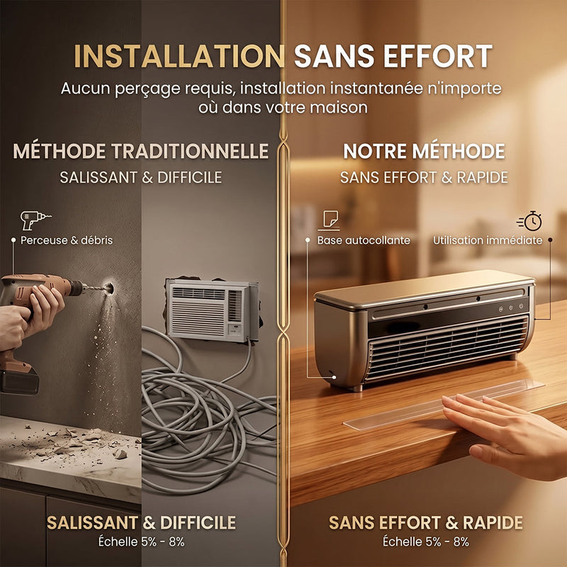 Breezixu Climatiseur Mural Sans Unité Extérieure