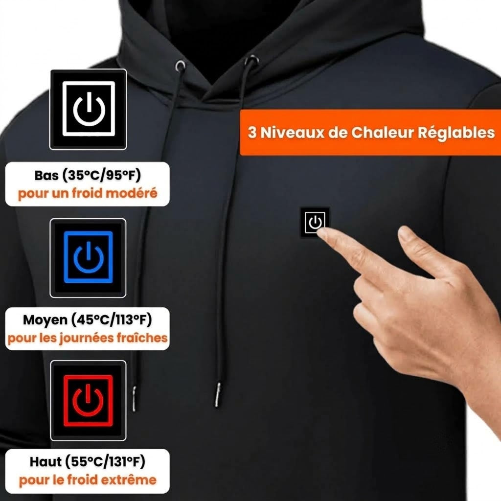 TasieZip Hoodie Chauffant