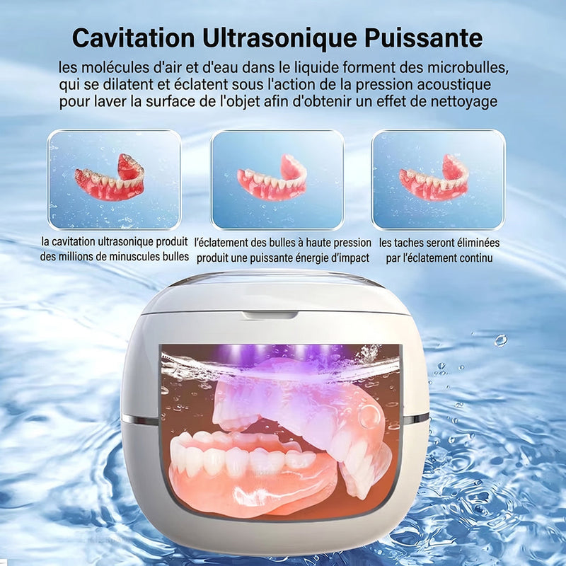 Denturexi V2 Nettoyeur Ultrason Pour Appareil Dentaire