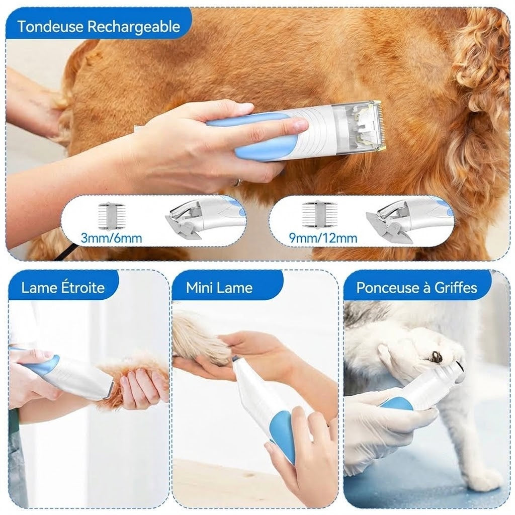 PawaVac Kit Toilettage Pour Chien