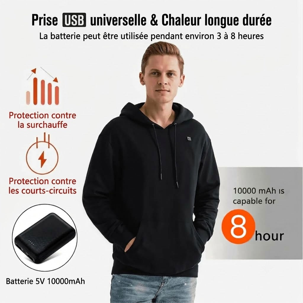 TasieZip Hoodie Chauffant