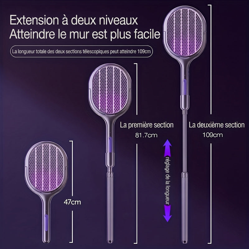 ZapNixemi Raquette Tue Mouches Électrique