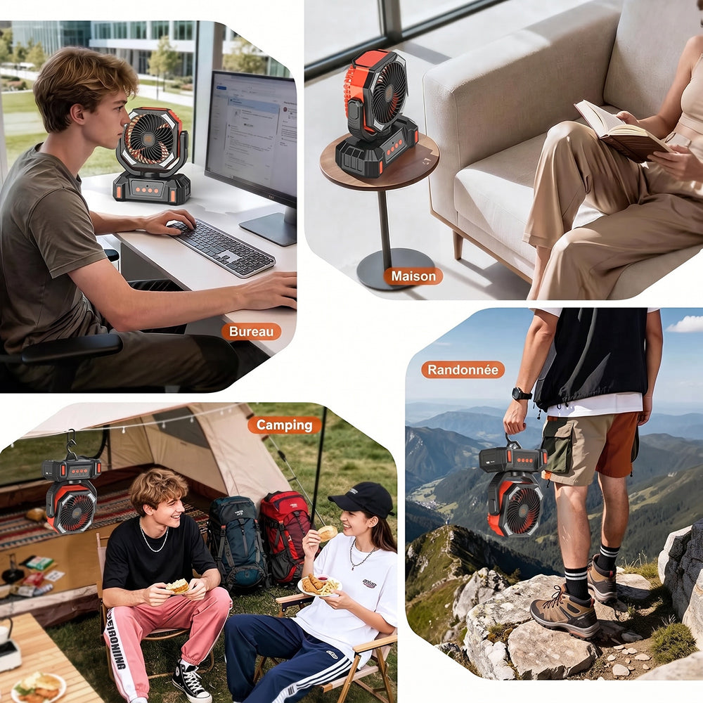 CampiBrez Ventilateur De Camping