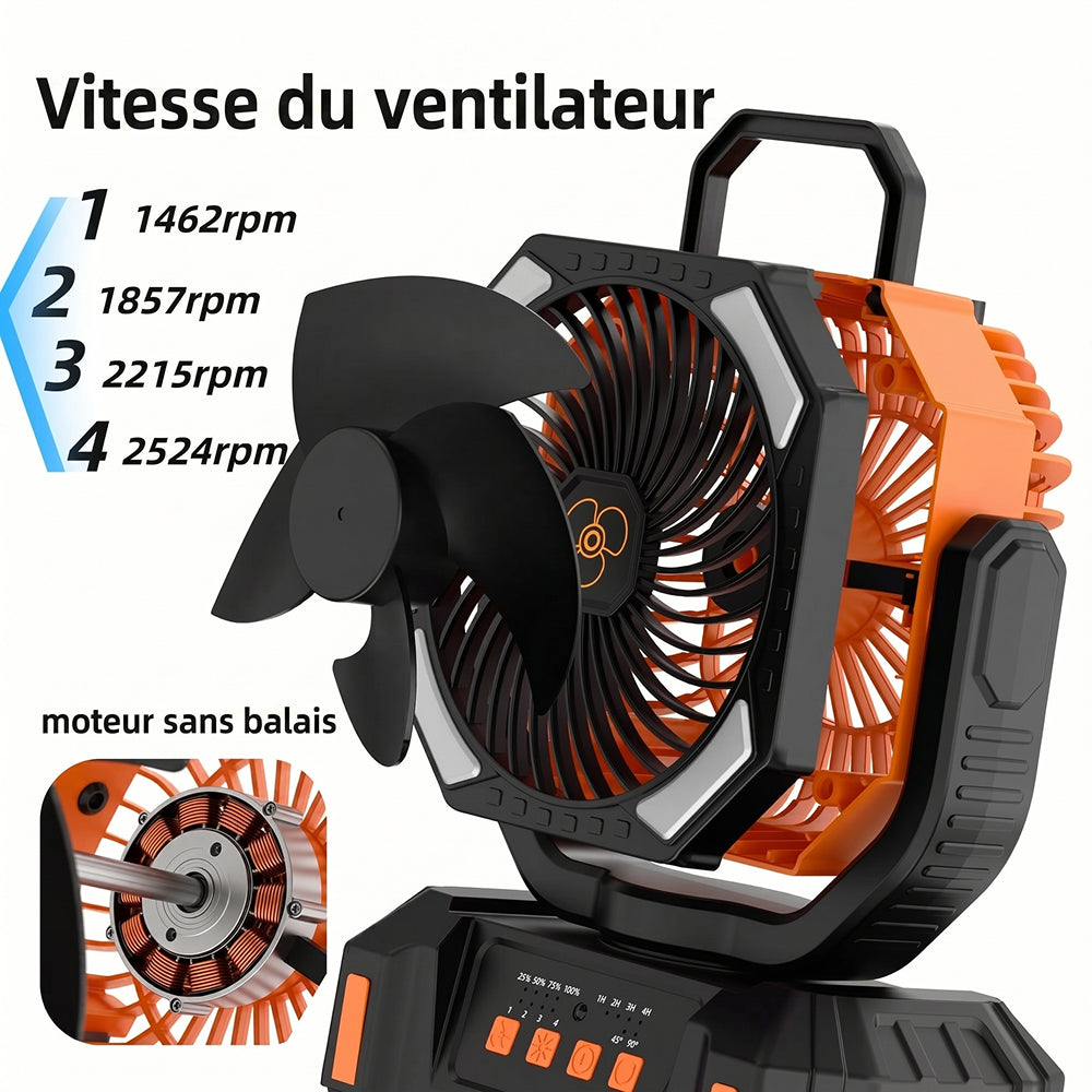 CampiBrez Ventilateur De Camping