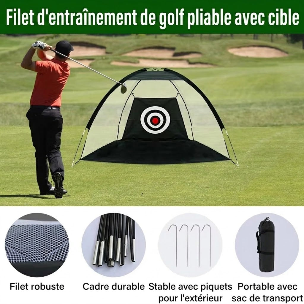 Golferaxe Filet D'Entraînement De Golf