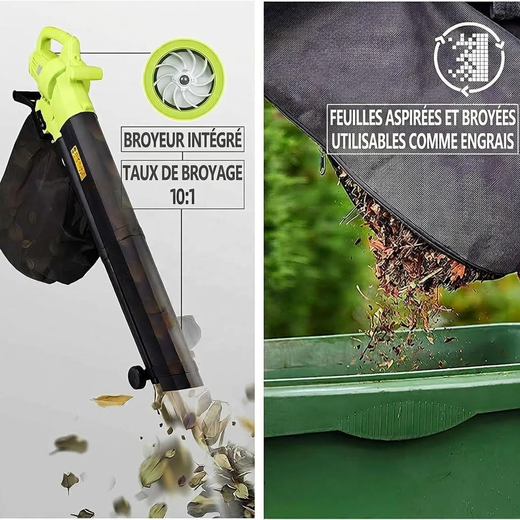 BlowVacy Souffleur Aspirateur De Feuilles