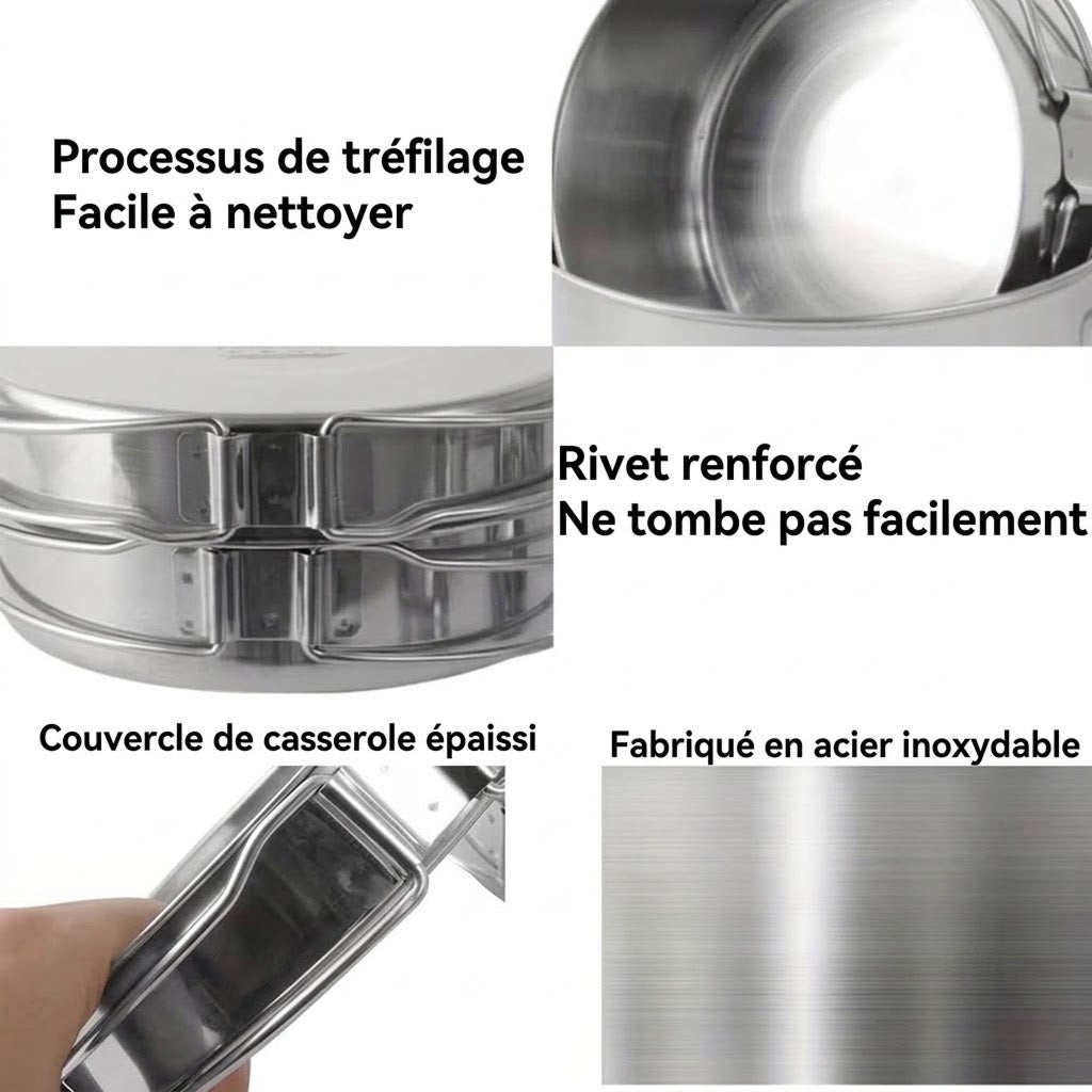 CookyTrek Popote De Camping Inox