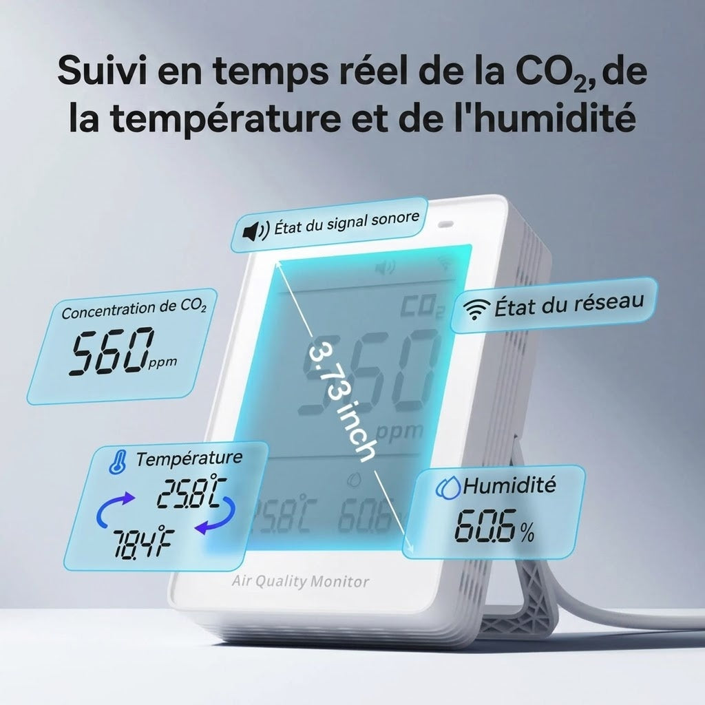 HomeyAiry Moniteur Qualité De l Air Intérieur