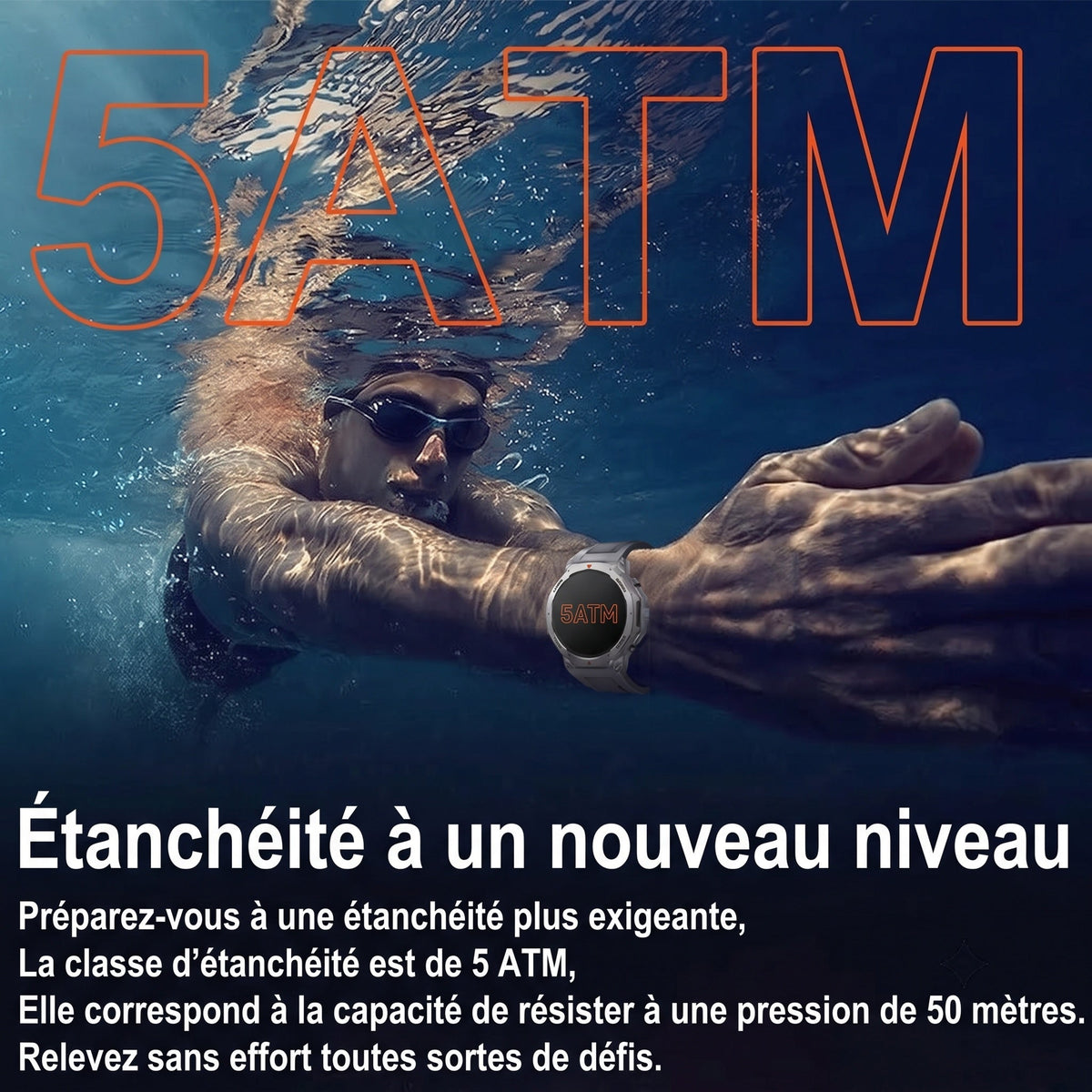 AqakFit Montre Connectée Natation