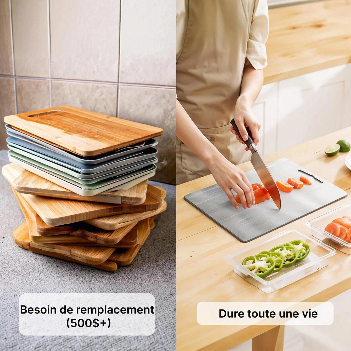 Besforcut Planche À Decouper En Titane