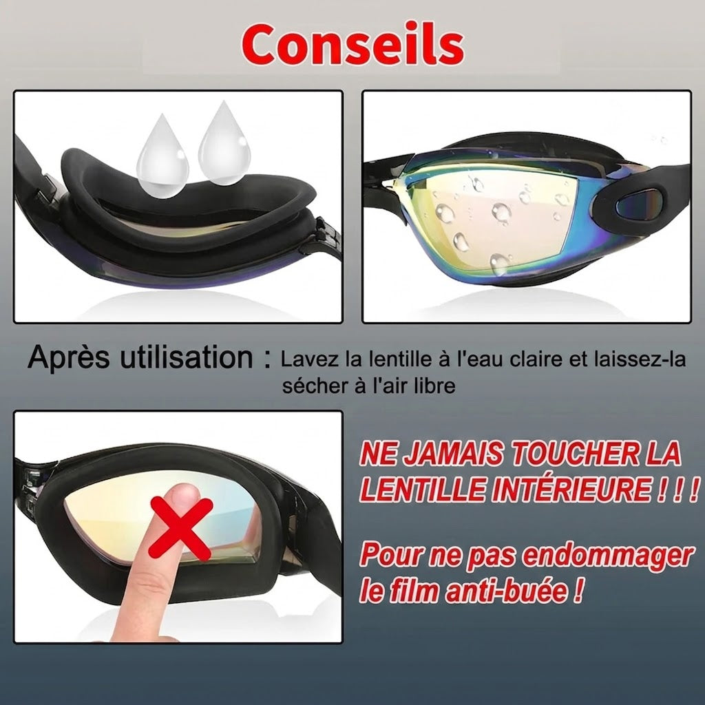 BlueGazix Lunettes de Natation