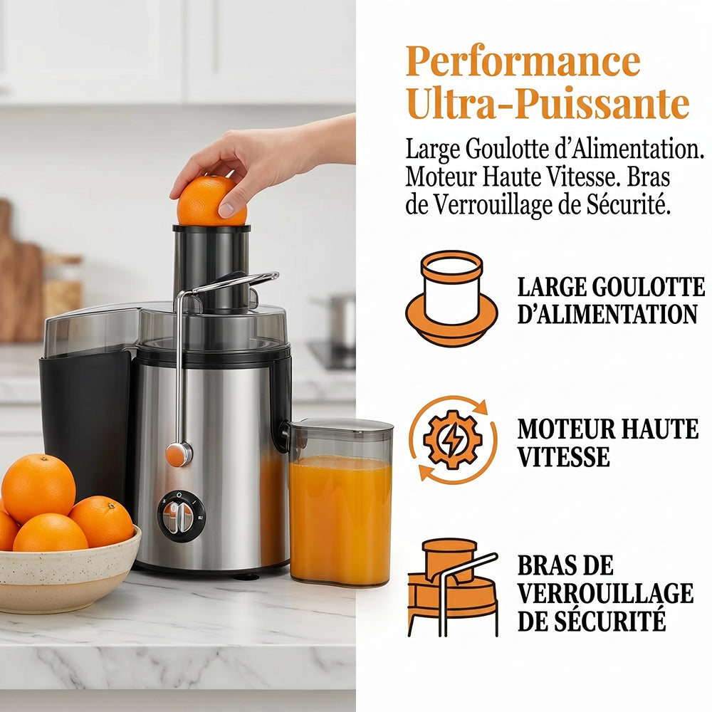 JuicVitaz Extracteur de Jus Facile à Nettoyer