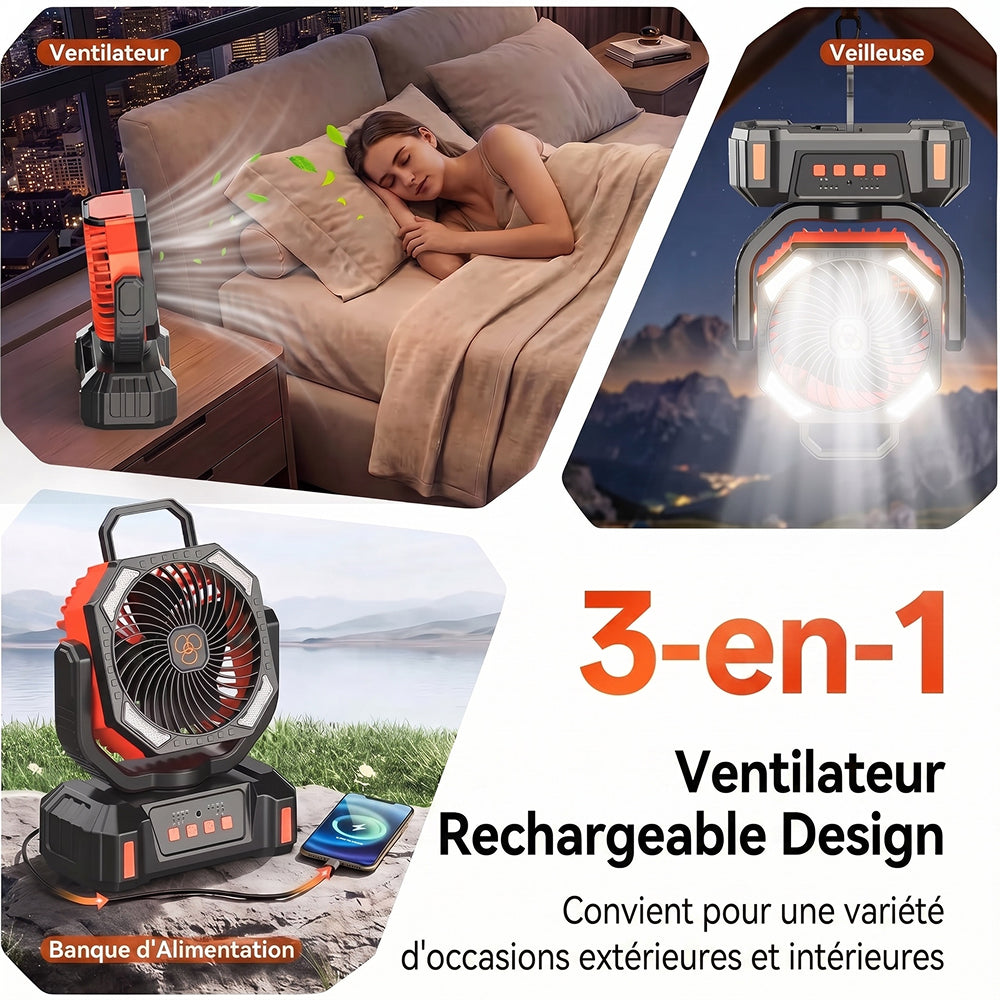 CampiBrez Ventilateur De Camping