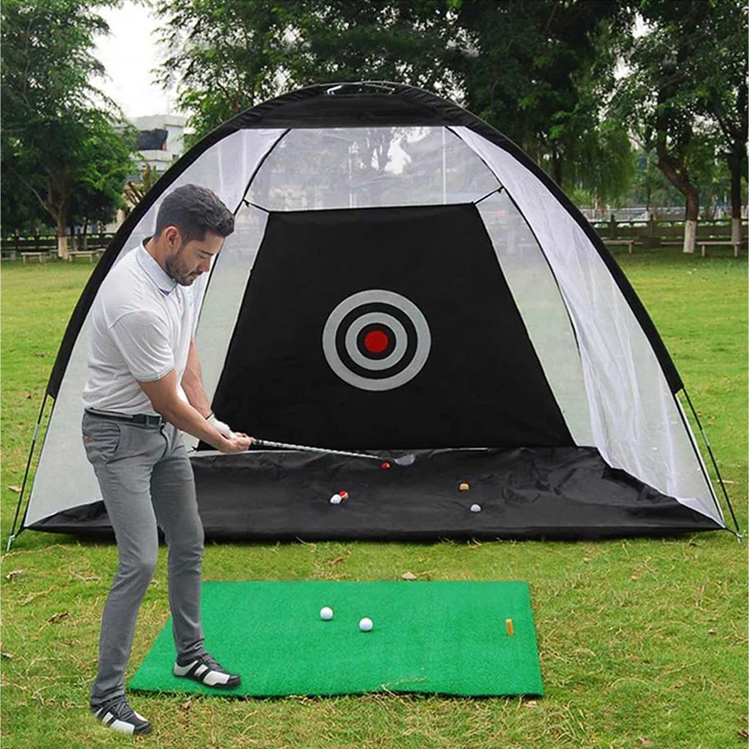 Golferaxe Filet D'Entraînement De Golf