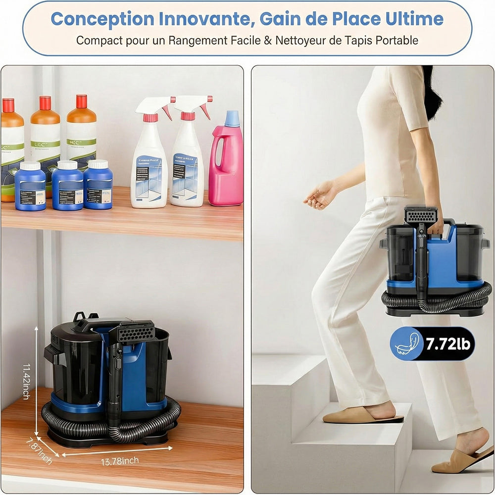 CarpZapi Nettoyeur Vapeur Pour Canapé