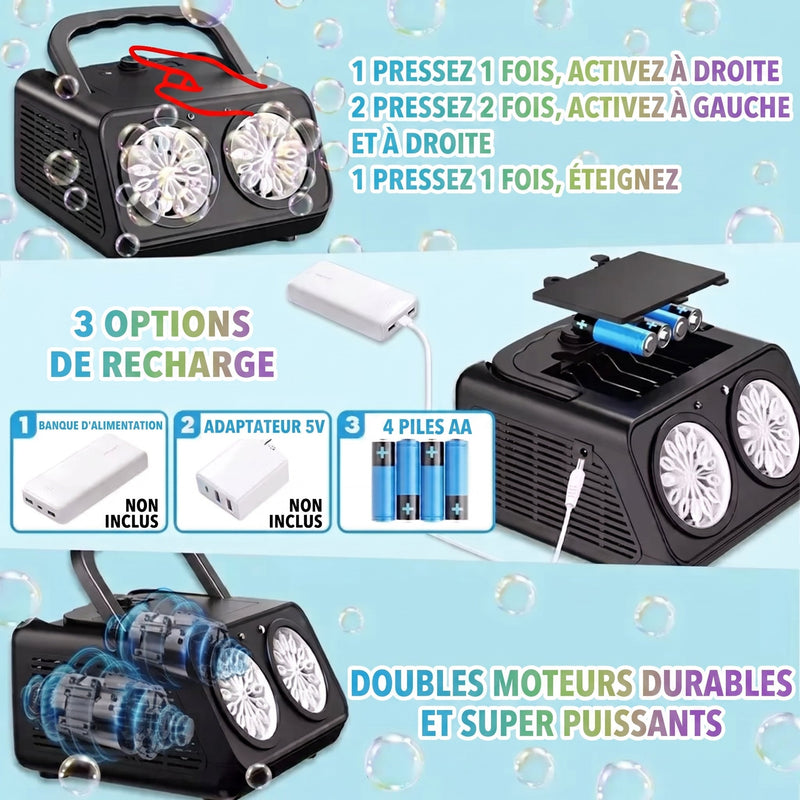 BubMatex Machine à Bulles Électrique