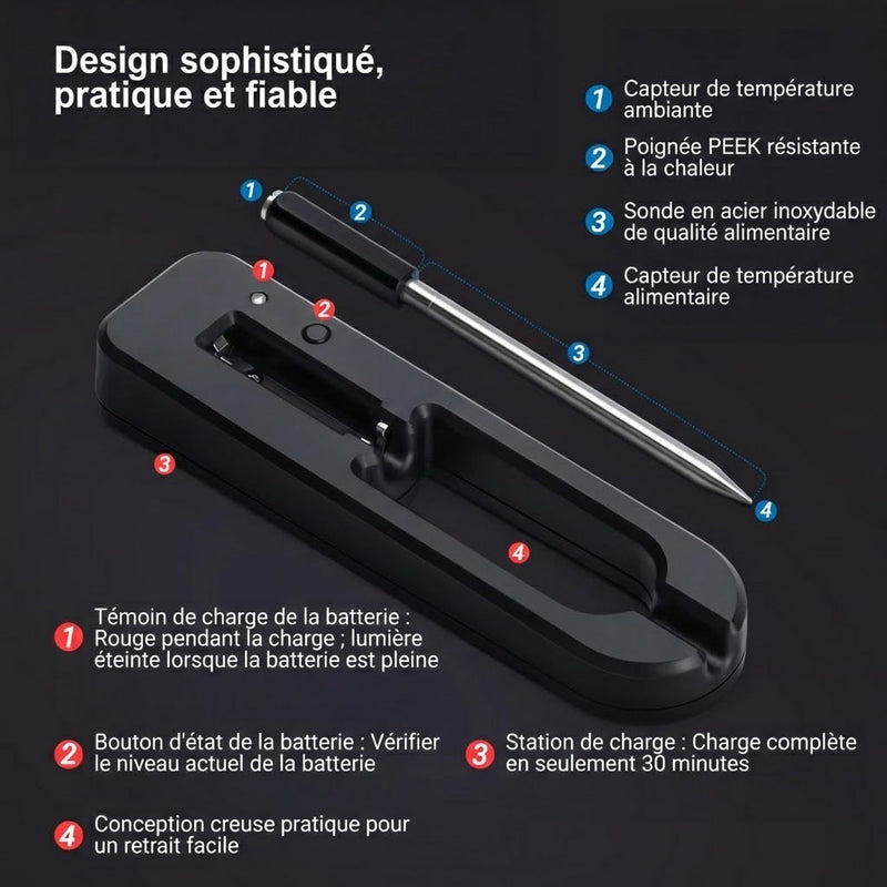 Chefabot Thermomètre de cuisine