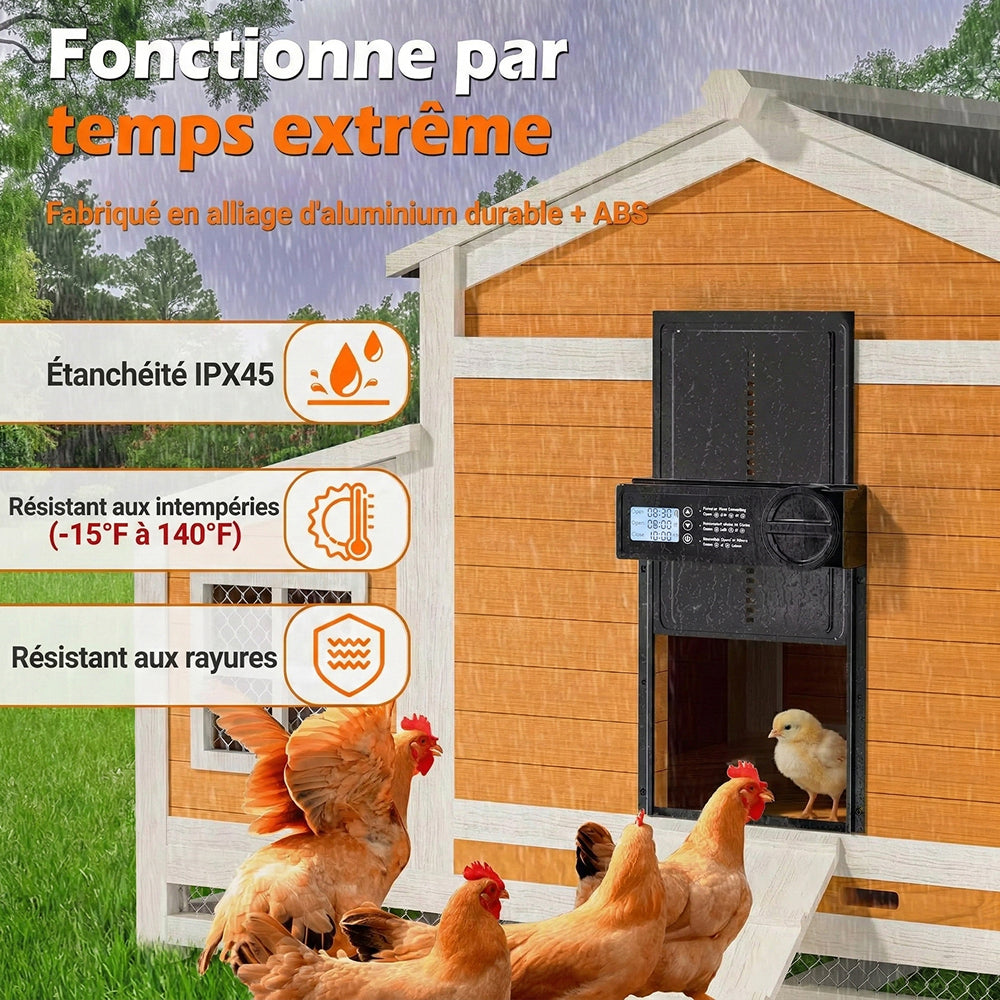 ChicxGate Porte Poulailler Automatique
