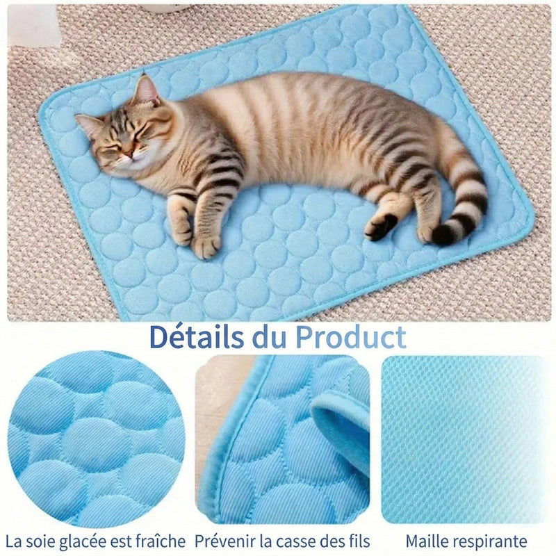 ChilKitur Tapis Rafraîchissant Chat Sans Gel