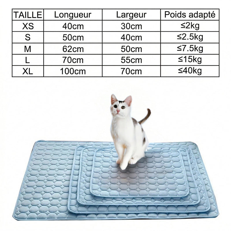 ChilKitur Tapis Rafraîchissant Chat Sans Gel