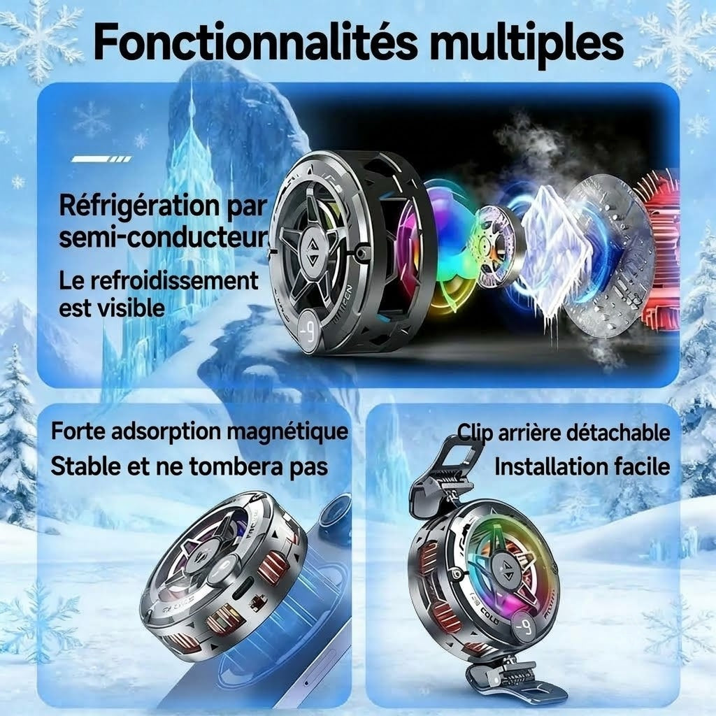 CoolyFone Refroidisseur Smartphone Gaming Semi-Conducteur