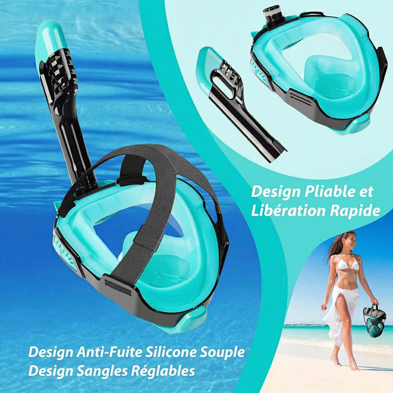 [OFFRE 1+1 GRATUIT] Coralefa Masque de Snorkeling