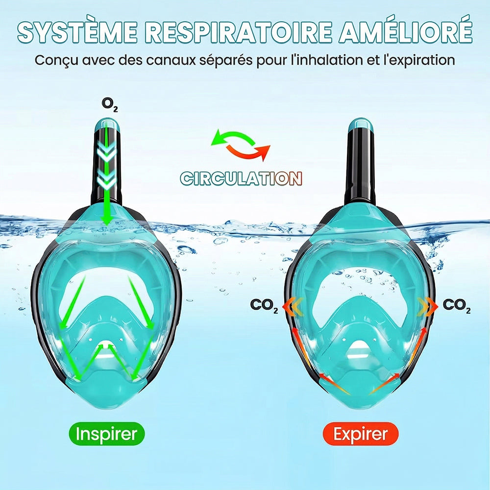 [OFFRE 1+1 GRATUIT] Coralefa Masque de Snorkeling