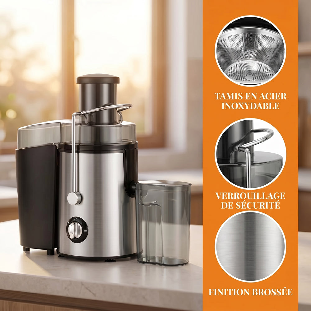 JuicVitaz Extracteur de Jus Facile à Nettoyer
