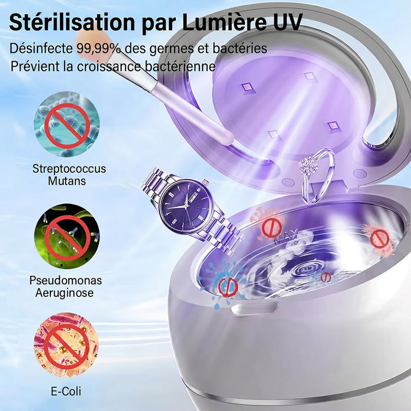 Denturexi V2 Nettoyeur Ultrason Pour Appareil Dentaire