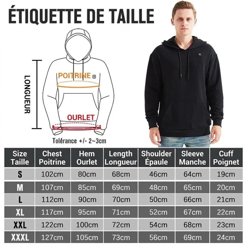 TasieZip Hoodie Chauffant