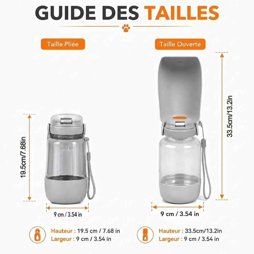 DogSiply Gourde Pour Chien